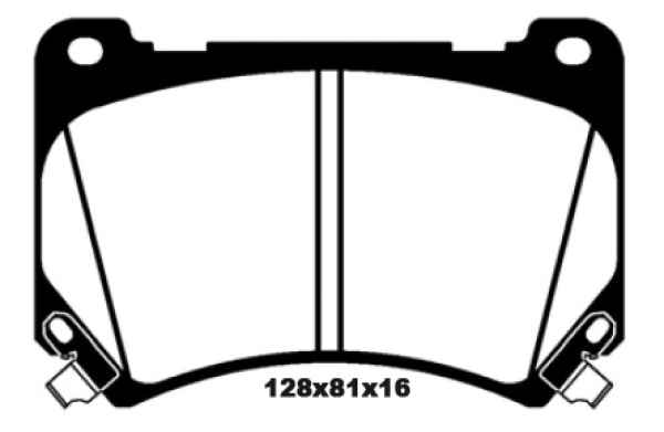 EBC Redstuff Bremsbeläge DP31849C für Hyundai Equus  3.8 Gdi vorne