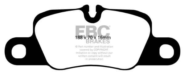 EBC Yellowstuff Bremsbeläge DP41858R für Porsche 911 991 3.8 Carrera 4S / 4 GTS hinten
