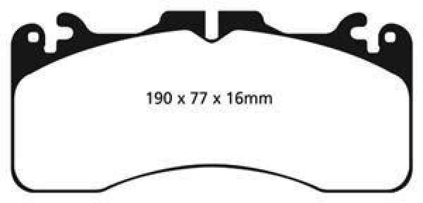 EBC Yellowstuff Bremsbeläge DP41867R für Lexus GS-F  5.0 vorne