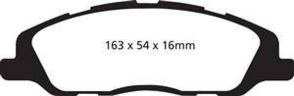 EBC Redstuff Bremsbeläge DP31868C für Ford (USA) Mustang 5  3.7 (A,T+Performance Pkg) vorne