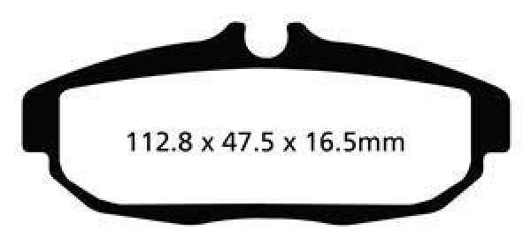 EBC Redstuff Bremsbeläge DP31870C für Ford (USA) Mustang 5  3.7 (A,T+Performance Pkg) hinten