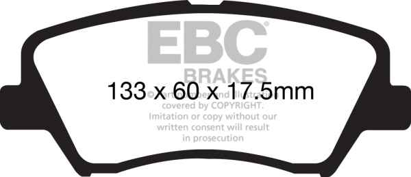EBC Blackstuff Bremsbeläge DP1874 für Hyundai i30 GD 1.4 vorne