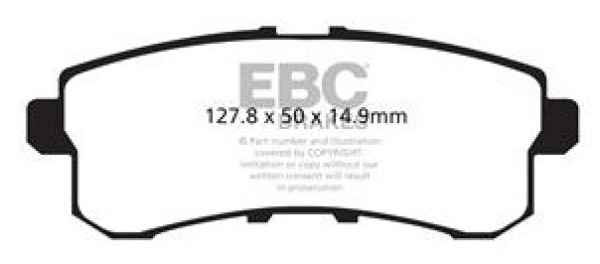 EBC Yellowstuff Bremsbeläge DP41876R für Nissan Patrol Y62 5.6 hinten