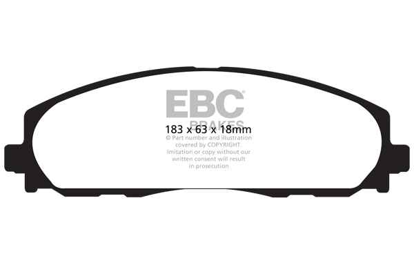 EBC Yellowstuff Bremsbeläge DP41888R für Chrysler GRAND VOYAGER V (RT) RT 3.6 vorne