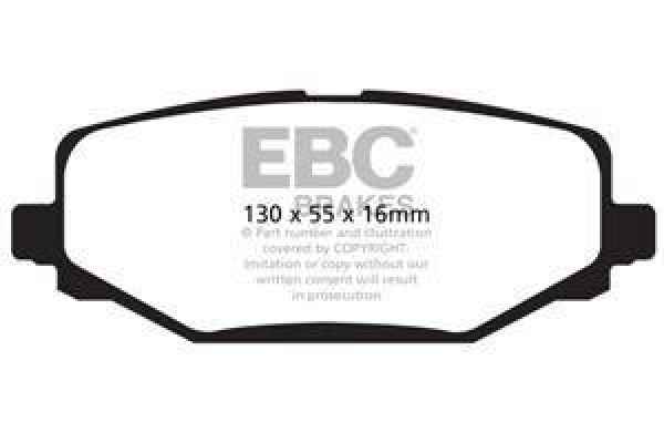 EBC Blackstuff Bremsbeläge DP1889 für Chrysler GRAND VOYAGER V (RT) RT 2.8 CRD hinten