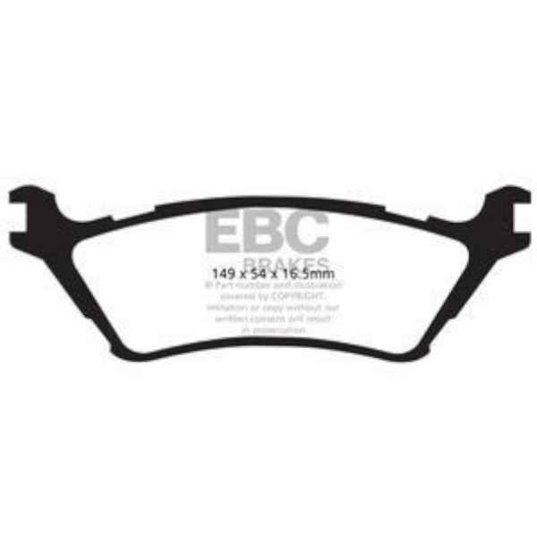EBC Yellowstuff Bremsbeläge DP41891R für Ford (USA) F-150  6.2 SVT (4WD) (6 Loch) hinten