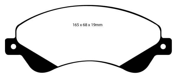 EBC Blackstuff Bremsbeläge DP1916 für Ford Transit 6  2.2 TDCi vorne