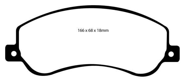 EBC Greenstuff 6000 Bremsbeläge DP61917 für VW Amarok  2.0 BiTDI 4motion vorne