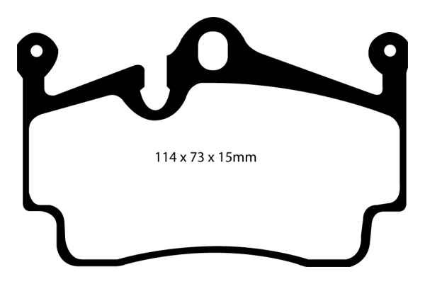 EBC Orangestuff Bremsbeläge DP91920 für Porsche Cayman 718 982 S 2.5 hinten