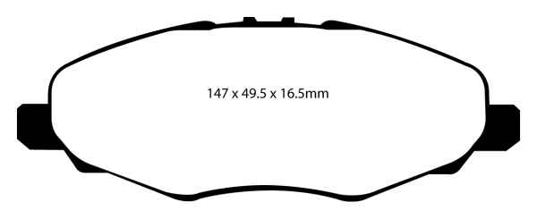 EBC Blackstuff Bremsbeläge DP1924 für Toyota Hilux TGN1_, GGN2_, GGN1_, KUN2_, KUN1_ 2.5 D-4D vorne