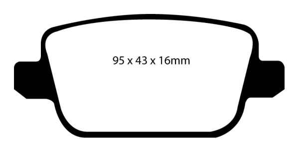 EBC Blackstuff Bremsbeläge DP1933 für Ford S-Max WA6 1.6 EcoBoost hinten