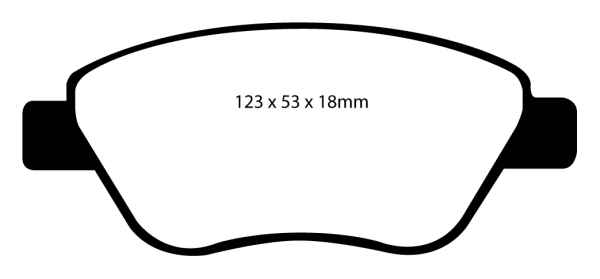 EBC Blackstuff Bremsbeläge DP1965 für Opel Corsa D  1.0 vorne