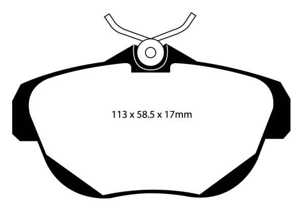 EBC Blackstuff Bremsbeläge DP1971 für Fiat Scudo 2 270_ 2.0 D Multijet hinten