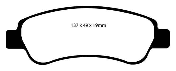 EBC Blackstuff Bremsbeläge DP1974 für Fiat Ducato 5 250 3.0 D Multijet hinten
