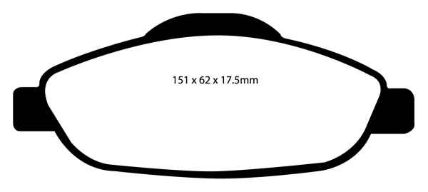EBC Blackstuff Bremsbeläge DP1978 für Peugeot 308 4A_, 4C_ 1.6 HDi vorne