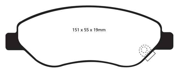 EBC Greenstuff 2000 Bremsbeläge DP21981 für Opel Corsa D  1.4 vorne