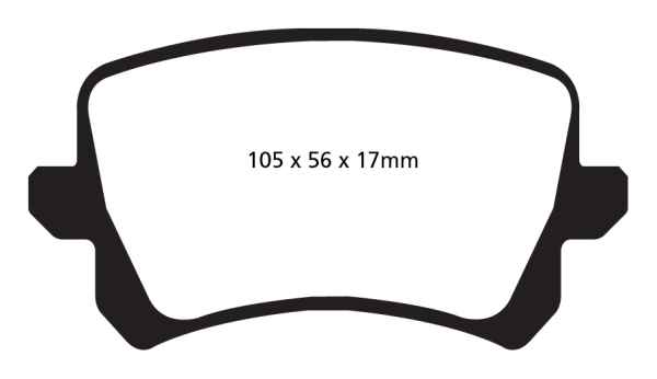 EBC Greenstuff 2000 Bremsbeläge DP22004 für VW CC 358 1.8 TSI hinten