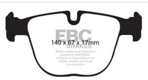 EBC Greenstuff 6000 Bremsbeläge DP62008 für BMW X6 E71, E72 xDrive 50 i hinten