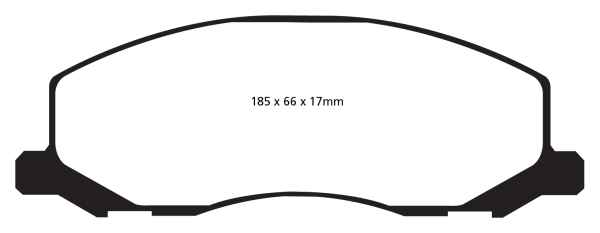 EBC Blackstuff Bremsbeläge DPX2015 für Saab 9-5 YS3G 2.8 T V6 XWD vorne