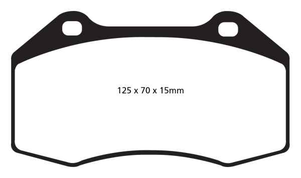 EBC Yellowstuff Bremsbeläge DP42021R für Alfa Romeo Mito 955_ 1.4 MultiAir (955AXN1B) vorne