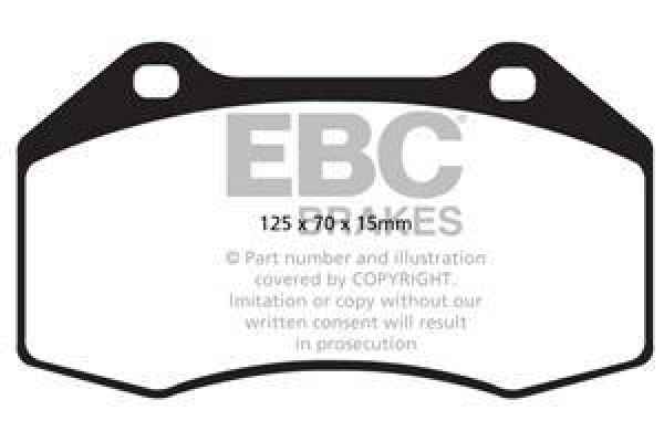 EBC Yellowstuff Bremsbeläge DP42021/2R für Abarth 695 Biposto  1.4 Turbo vorne