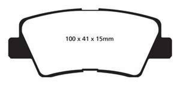 EBC Blackstuff Bremsbeläge DPX2031 für Hyundai Tucson JM 2.0 CRDi hinten