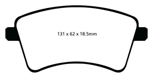 EBC Blackstuff Bremsbeläge DPX2033 für Renault Kangoo / Grand Kangoo KW0/1_ 1.5 dCi vorne