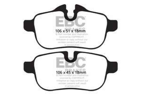 EBC Redstuff Bremsbeläge DP32046C für BMW Z4 E89 sDrive30i hinten