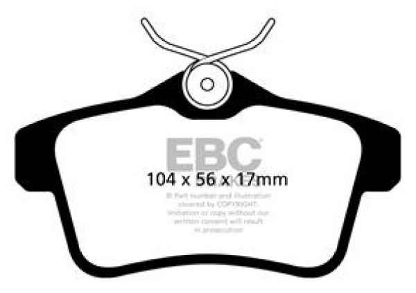 EBC Greenstuff 2000 Bremsbeläge DP22053 für DS DS5  1.6 THP 165 hinten
