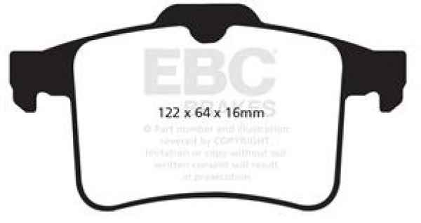 EBC Yellowstuff Bremsbeläge DP42059R für Jaguar XK _J43_ 5.0 XKR-S hinten