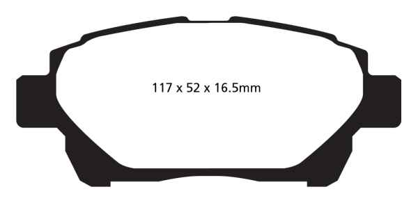 EBC Blackstuff Bremsbeläge DPX2061 für Toyota IQ  1.33 vorne