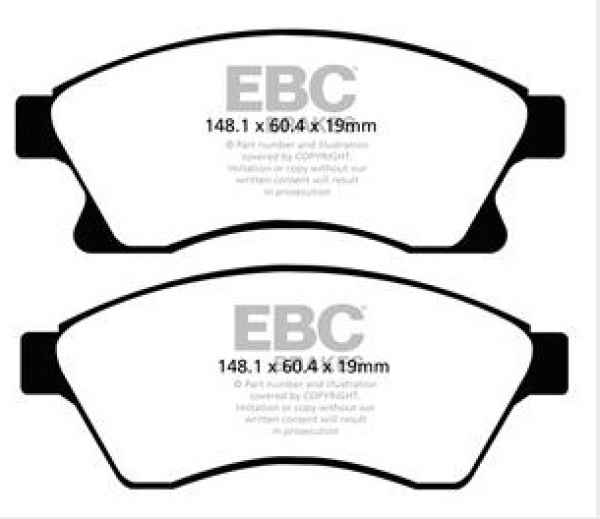 EBC Greenstuff 2000 Bremsbeläge DP22065 für Chevrolet Cruze J305 1.7TD vorne