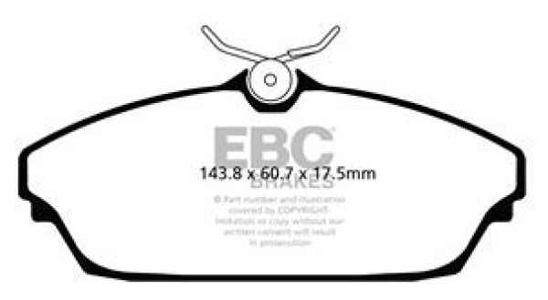 EBC Blackstuff Bremsbeläge DPX2072 für Tata (Telco) Safari 42_FD 3.0 TD vorne