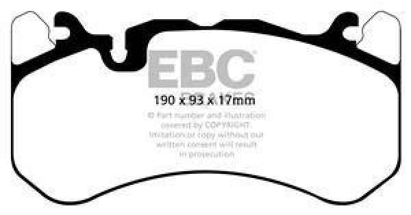 EBC Yellowstuff Bremsbeläge DP42081R für Audi A6 4G5, C7, 4GD RS6 quattro vorne