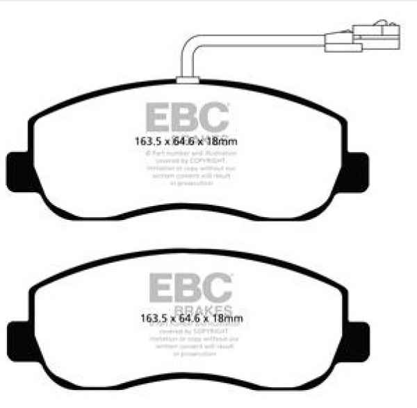 EBC Blackstuff Bremsbeläge DPX2083 für Opel Movano B  2.3 CDTI vorne