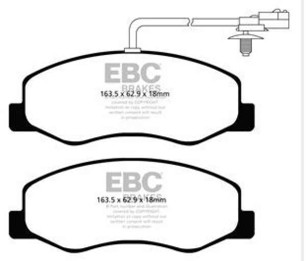 EBC Blackstuff Bremsbeläge DPX2085 für Opel Movano B  2.3 CDTI hinten