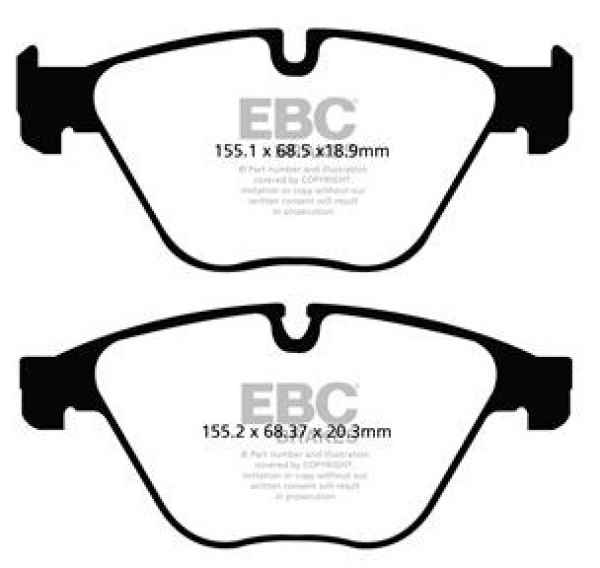 EBC Redstuff Bremsbeläge DP32103C für BMW 5 F11 530 d xDrive vorne