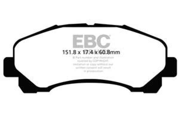 EBC Blackstuff Bremsbeläge DPX2113 für Isuzu D-Max  3.0 D Allrad 4x4 vorne