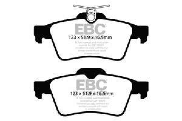 EBC Blackstuff Bremsbeläge DPX2121 für Peugeot 508  2.2 HDi hinten