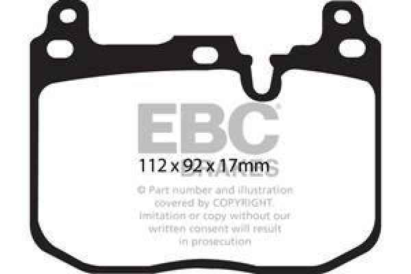 EBC Yellowstuff Bremsbeläge DP42130R für BMW 1 F20 125 d vorne