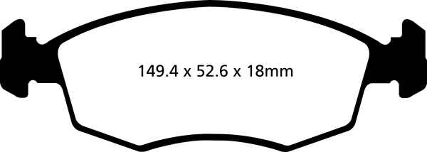 EBC Blackstuff Bremsbeläge DPX2142 für Fiat Panda 312, 519, 319 0.9 vorne