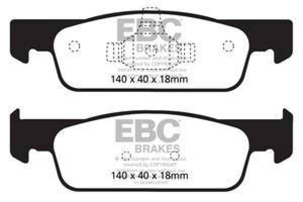 EBC Greenstuff 2000 Bremsbeläge DP22146 für Smart ForTwo 453 0.9 vorne