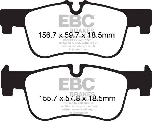 EBC Greenstuff 2000 Bremsbeläge DP22155 für BMW 2 F23 218 i vorne