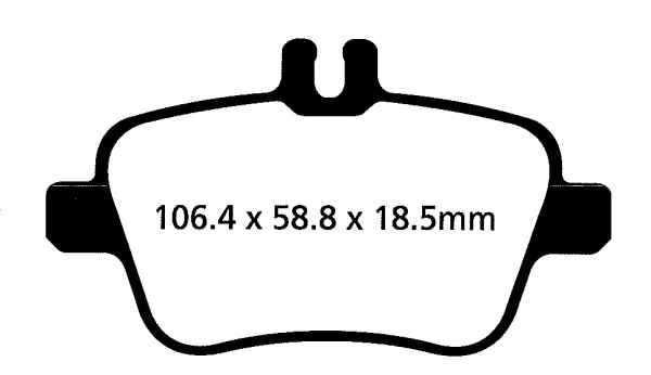 EBC Blackstuff Bremsbeläge DPX2157 für Mercedes-Benz GLA-Klasse X156 200 CDI 4-matic (156.902) hinten