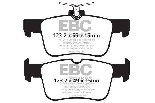 EBC Blackstuff Bremsbeläge DPX2160 für Ford Mondeo V Schrägheck  2.0 EcoBoost hinten