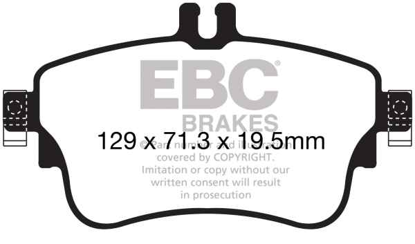 EBC Yellowstuff Bremsbeläge DP42164R für Mercedes-Benz B-Klasse W246, W242 B 160 vorne