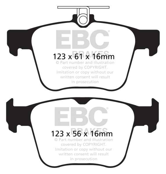 EBC Blackstuff Bremsbeläge DPX2173 für VW Passat Alltrack 3G5 2.0 TDI 4motion hinten