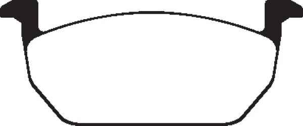 EBC Blackstuff Bremsbeläge DPX2225 für VW POLO AW1, BZ1 1.6 TDI vorne