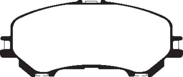 EBC Yellowstuff Bremsbeläge DP43032R für Nissan Qashqai J11, J11E 1.6 DIG-T vorne