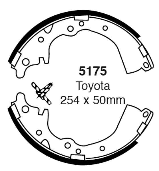 EBC Premium Bremsbacken 5175 für Toyota Previa 2 ACR3 2.4 16V hinten